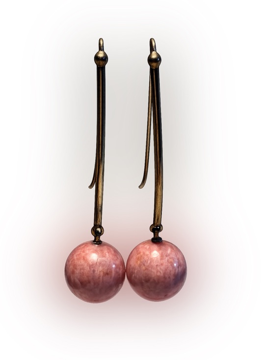 Jay King Jewelry - Jay King DRT 925 Sterling Silver Rhodonite Dangle Earrings 16mm 2” Drop